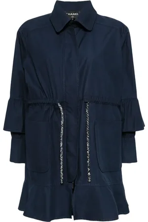CHANEL Manteau à lien de resserrage