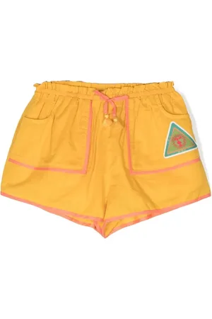 ZIMMERMANN Short en coton à taille à lien de resserrage