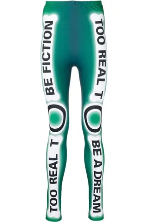 WALTER VAN BEIRENDONCK Legging Skeleton à imprimé graphique