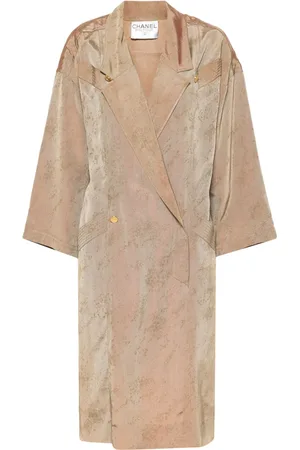 CHANEL Robe courte en soie métallisée (années 1990)
