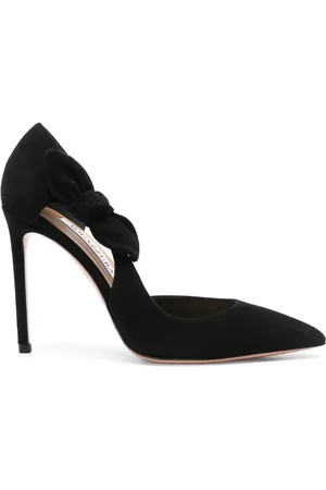 Aquazzura Escarpins Very Bow Tie 105 mm en daim