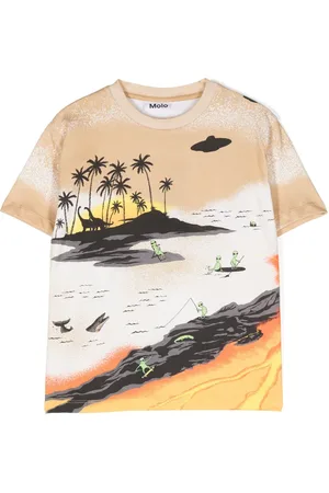 Molo T-shirt Riley à imprimé Alien-Tourists