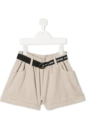 Le pandorine Short nervuré à taille ceinturée