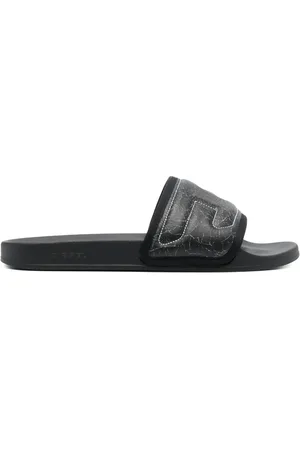 Diesel Claquettes à logo brodé Mayemi