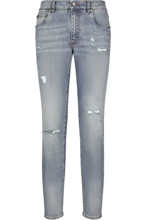 Dolce & Gabbana Jean slim à patch logo