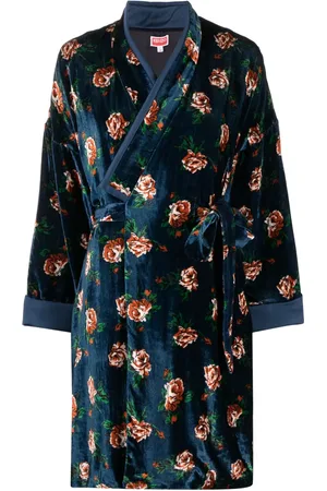 Kenzo Manteau en velours Mantel à fleurs