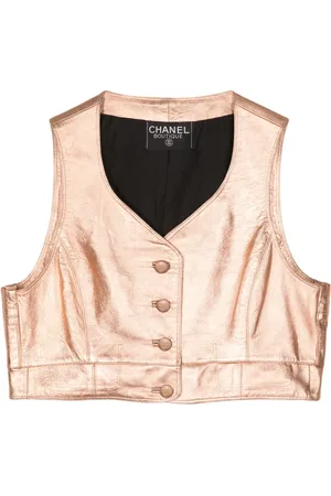 CHANEL Débardeur en cuir (années 1990)