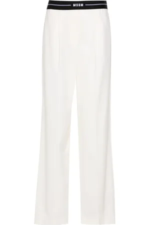 Msgm Pantalon ample à taille à logo