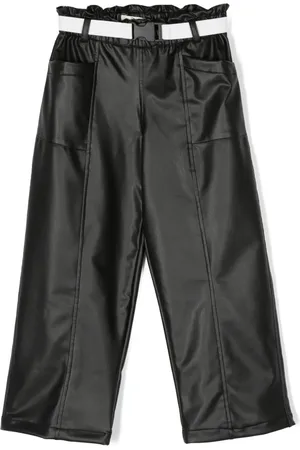 Le pandorine Pantalon en cuir artificiel à coupe droite