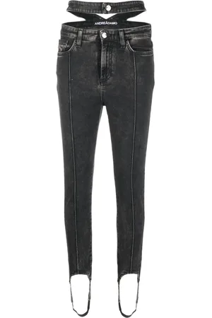 ANDREADAMO Jean fuseau à coupe skinny