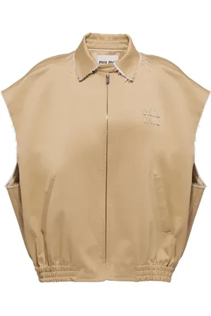 Miu Miu Veste chino à patch logo
