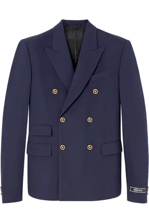 VERSACE Blazer croisé à plaque logo