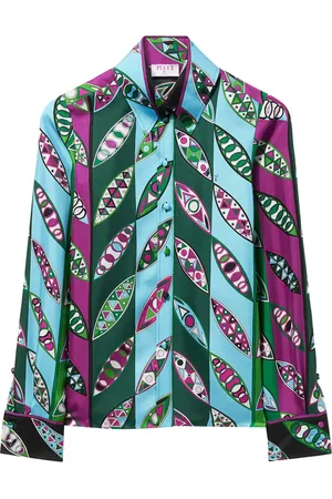Puccini Chemise en soie à imprimé Girandole