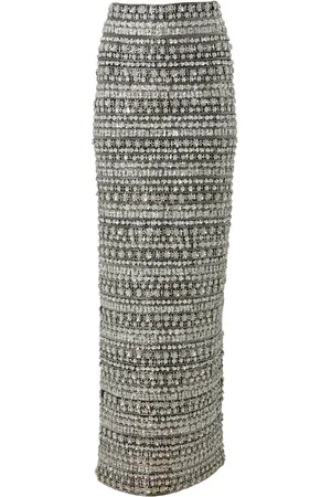 Carolina Herrera Jupe longue à sequins brodés