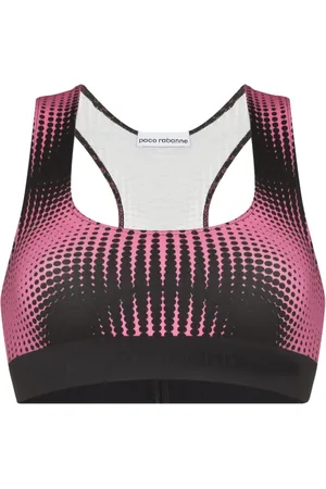Paco rabanne Brassière de sport à imprimé géométrique
