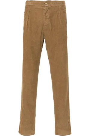 Kiton Pantalon en velours côtelé à coupe slim