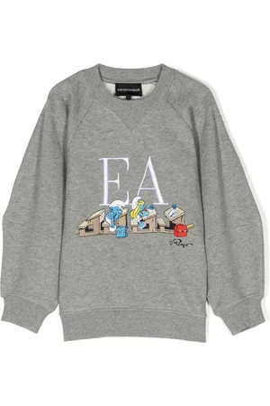 Emporio Armani Sweat en coton à logo brodé