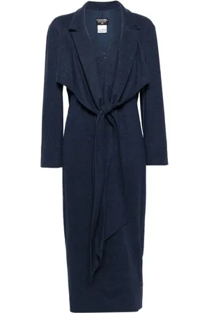 CHANEL Robe mi-longue à design drapé (1998)