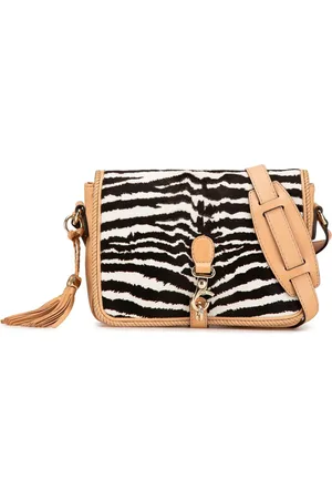 Gucci Sac à bandoulière Marrakech en poils de poney et cuir à imprimé zébré (2000-2015)