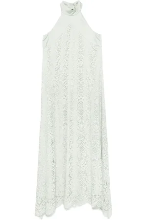 D.EXTERIOR Robe en dentelle à coupe longue