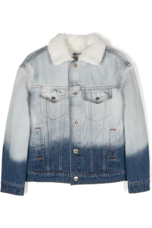 Moschino Veste en jean à logo brodé