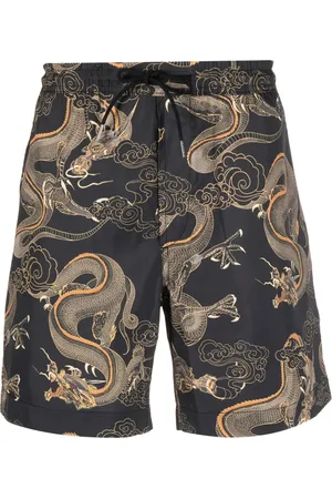 Maharishi Short de bain à motif graphique