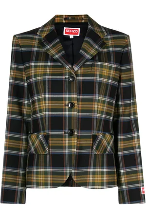 Kenzo Blazer à motif tartan