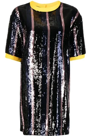Plan C T-shirt long à sequins
