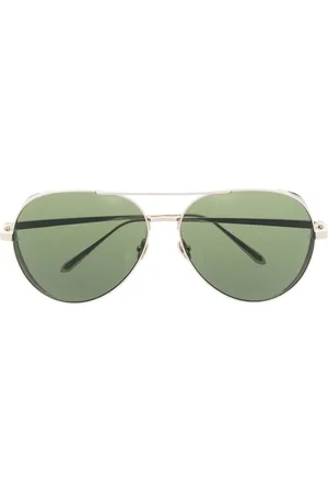Linda Farrow Lunettes de soleil teintées à monture pilote