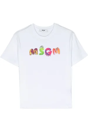 Msgm T-shirt en coton à logo imprimé