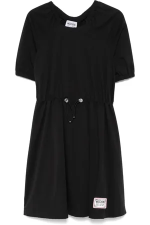 Moschino Robe en popeline à coupe mi-longue