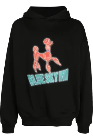 BLUE SKY INN Hoodie en coton à logo imprimé