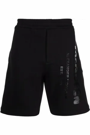 Alexander McQueen Short de sport à logo imprimé