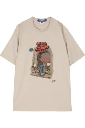 JUNYA WATANABE T-shirt en coton à imprimé graphique