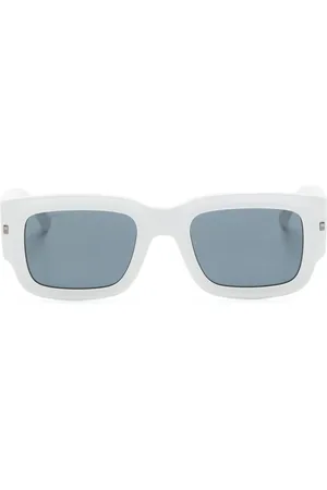 Dsquared2 Lunettes de soleil rectangulaires Hype à logo imprimé