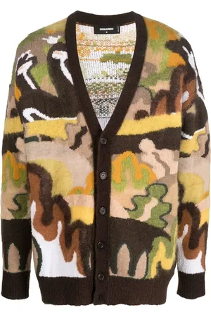 Dsquared2 Cardigan Gouache à imprimé graphique