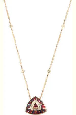 JACQUIE AICHE Collier Vortex en 14ct à pendentif