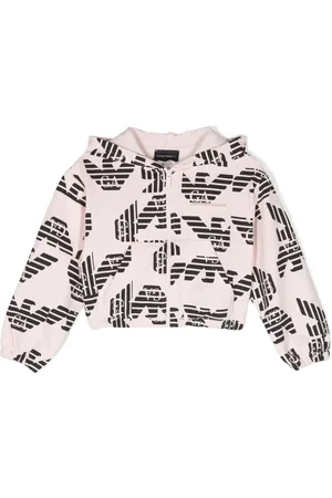 Emporio Armani Hoodie en coton à logo imprimé