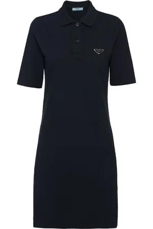 Prada Robe courte à plaque logo