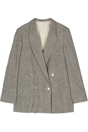ALYSI Blazer croisé à design moucheté