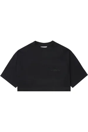 VTMNTS T-shirt crop à logo brodé