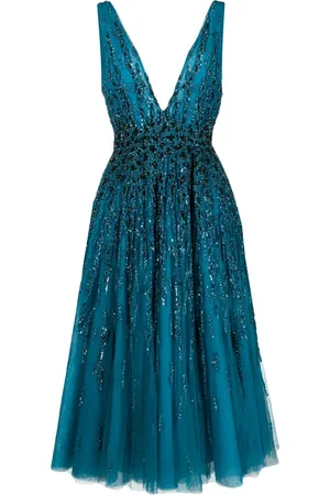 Saiid Kobeisy Robe en tulle brodée de sequins