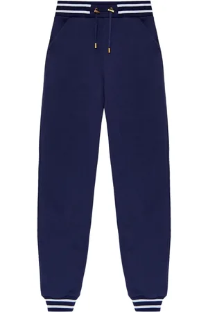 Balmain Pantalon de jogging à logo brodé