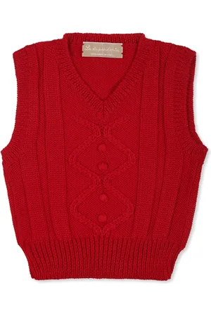 LA STUPENDERIA Gilet en laine torsadée