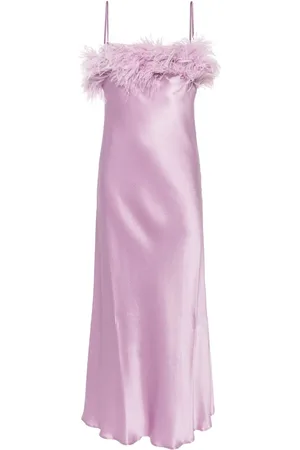ANTONELLI Robe Ligorio à détails de plumes