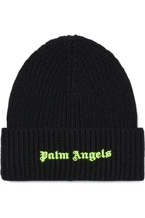 Palm Angels Bonnet nervuré à logo brodé