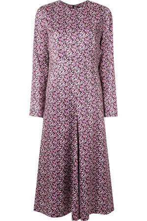 GOEN.J Robe mi-longue à fleurs