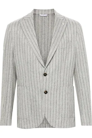 Manuel Ritz Blazer boutonné à fines rayures
