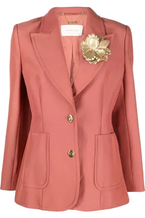 ZIMMERMANN Blazer boutonné à fleurs