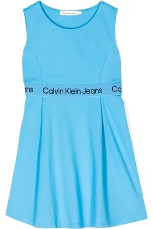 Calvin Klein Robe sans manches à bande logo